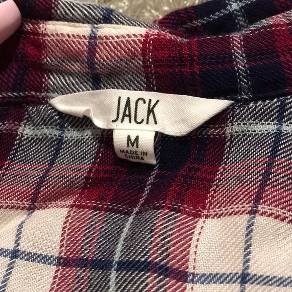 red,black, and white cardigan - Picture 2 of 3